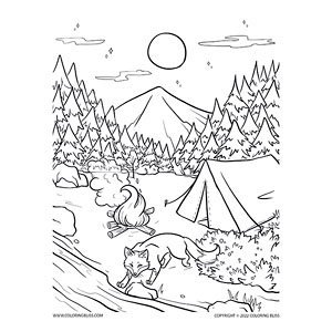 Camping tent fire