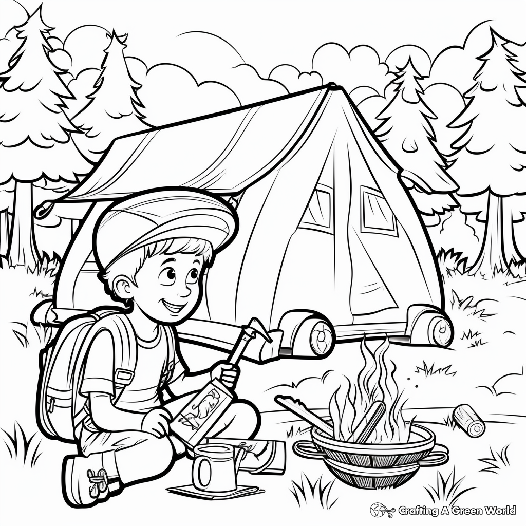 Summer bucket list coloring pages