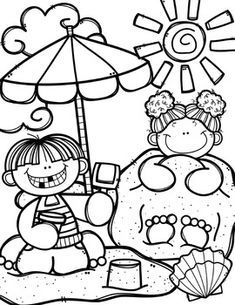 Summer coloring pages writing papers made by creative clips clipart pyssel natt