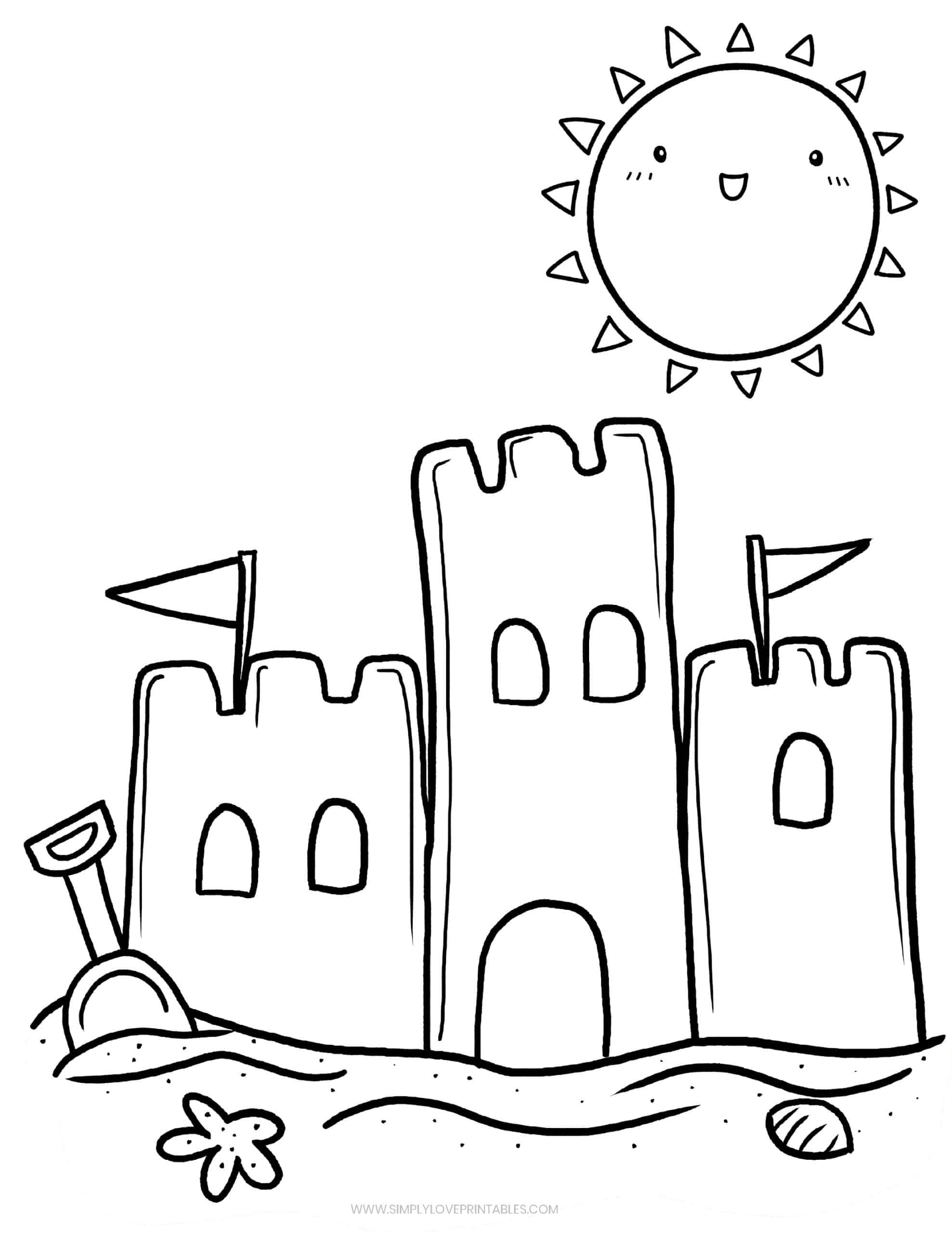 Free summer coloring pages simply love printables
