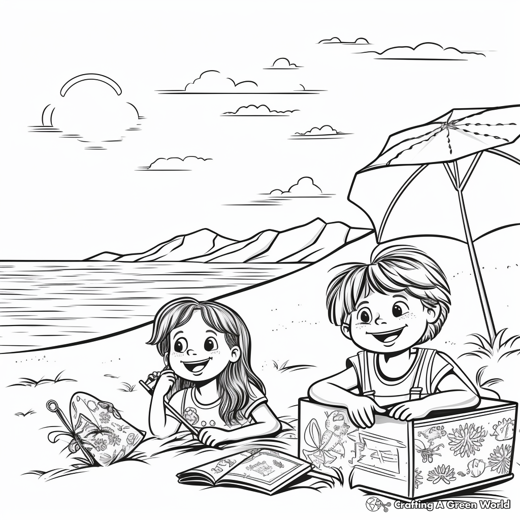 Summer coloring pages