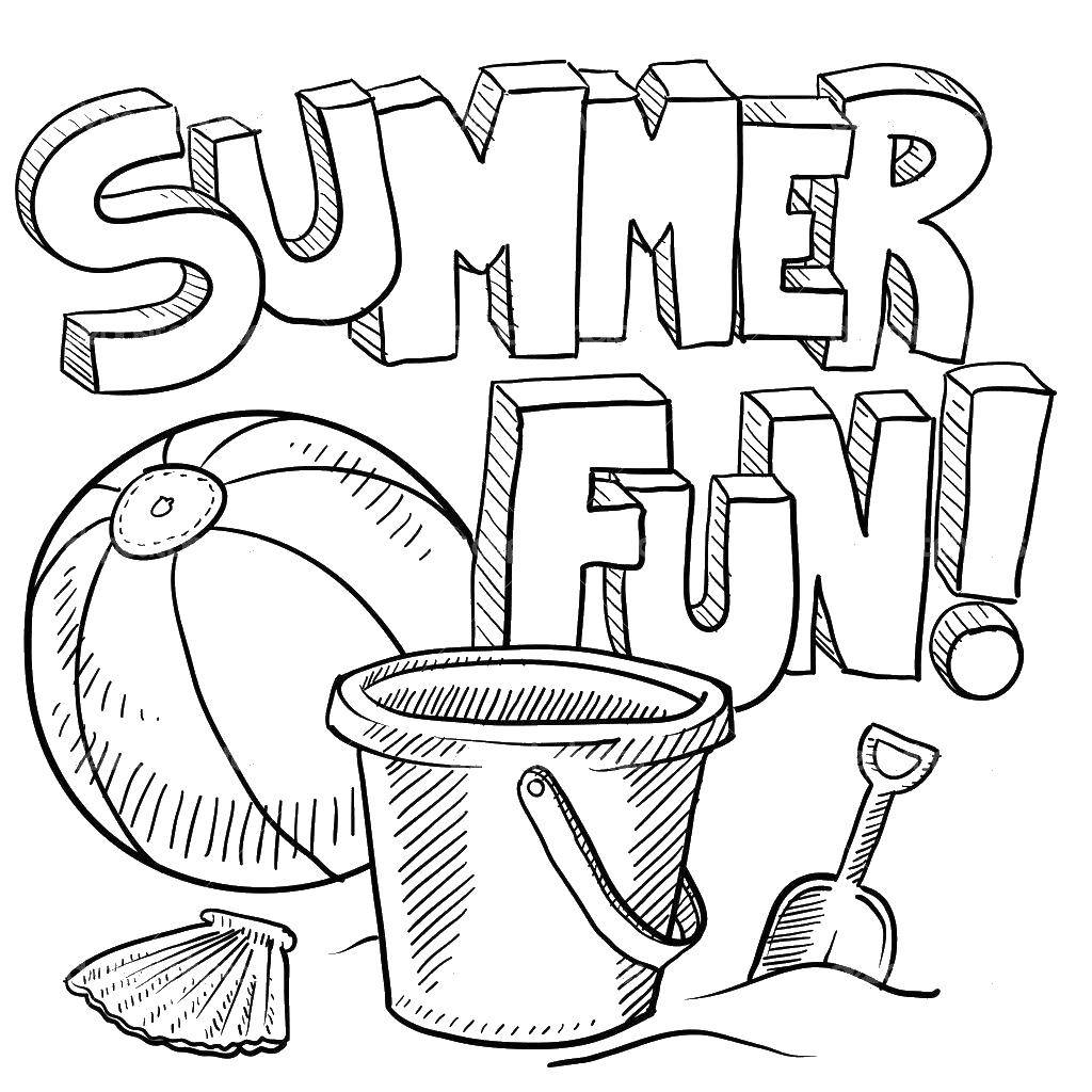 Online coloring pages summer coloring summer fun summer