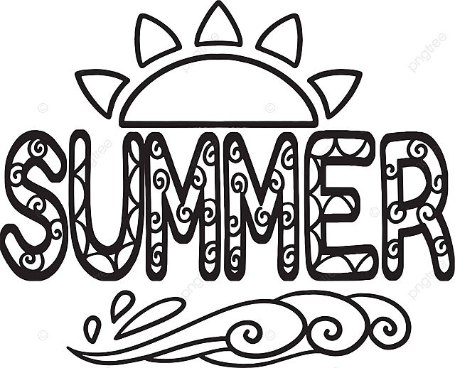 Summer isolated coloring page for kids colouring coloring book outline vector colouring coloring book outline png and vector with transparent background for free download