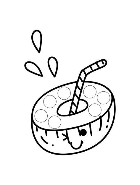 Premium vector summer coloring pages for kids hello summer coloring book for children
