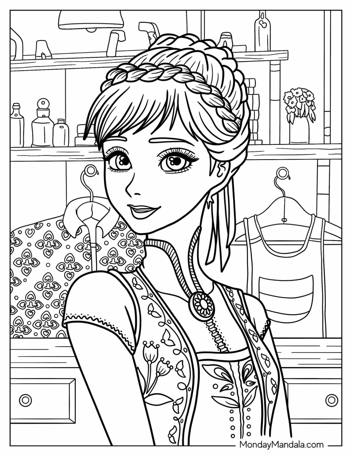 Anna coloring pages free pdf printables