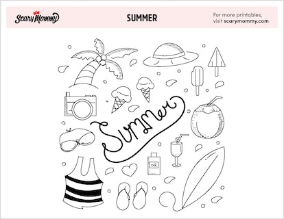 Summer coloring pages to celebrate the best season of the year