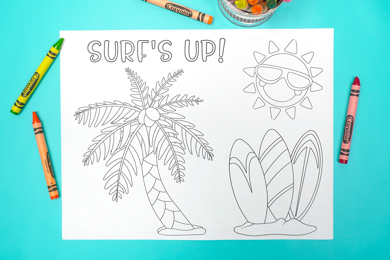 Summer coloring pages