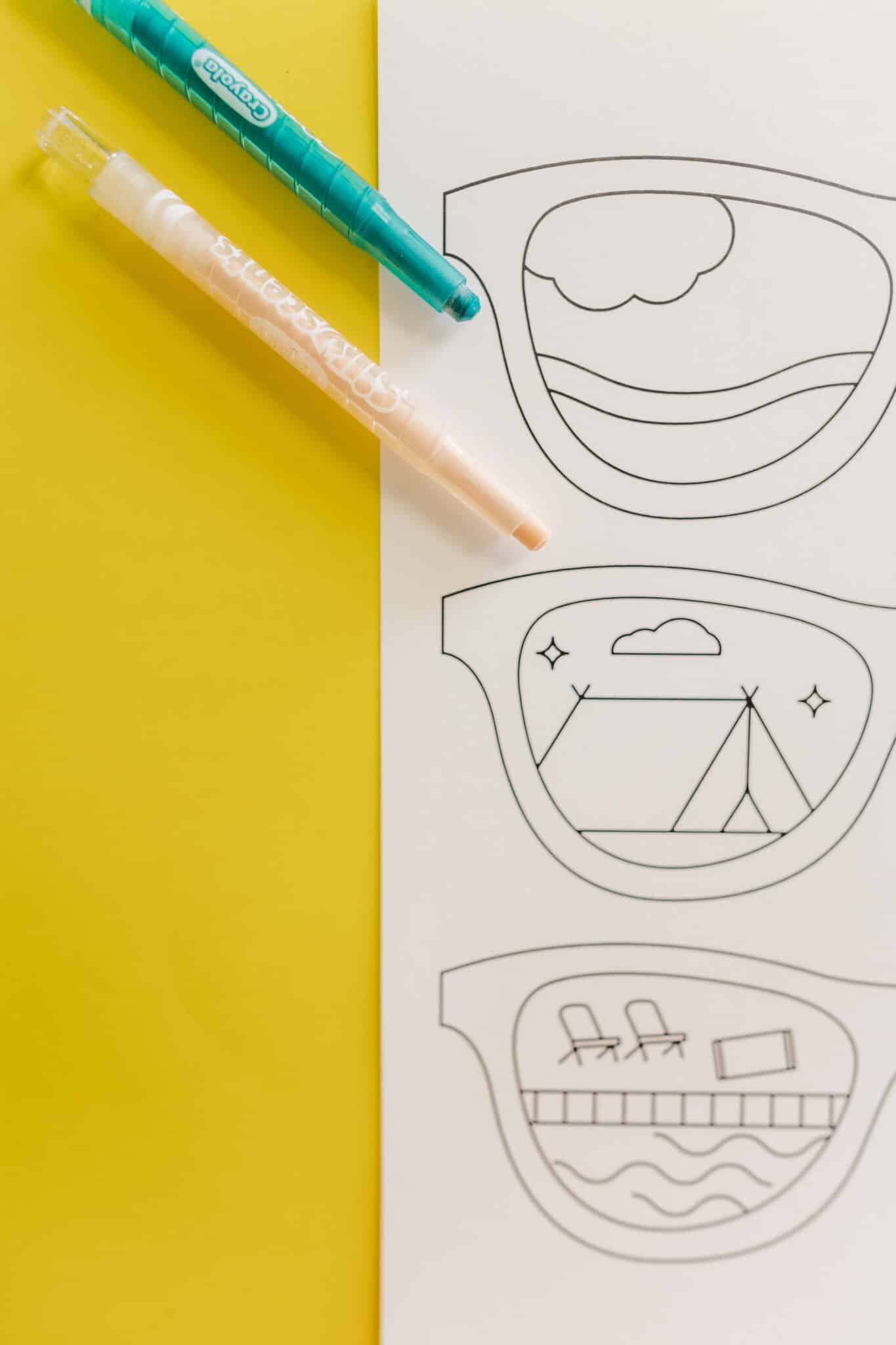 Summer coloring pages for kids