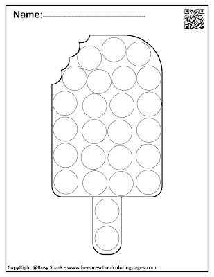Free summer do a dot mkers activity for kids ice cream dot mkers dot mker activities preschool coloring pages