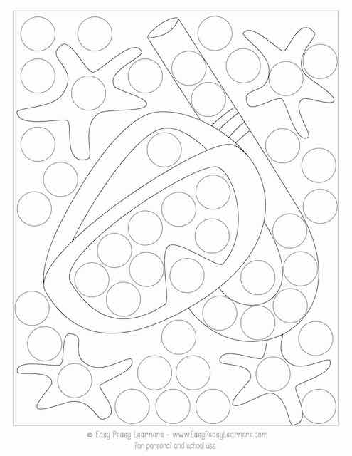 Free summer do a dot printables