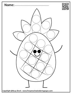 Set of summer dot markers pages dot marker activities do a dot art worksheets