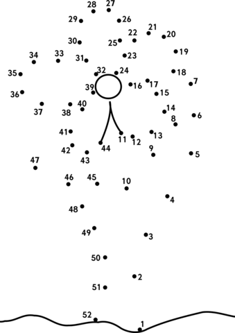 Flower dot to dot free printable coloring pages