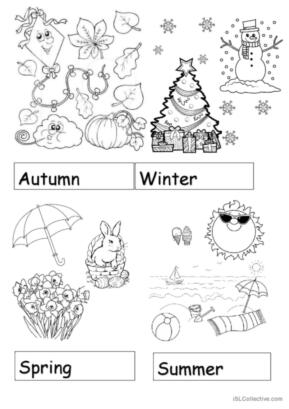 Seasons vocabulary flashcards and dominoes vocabulary pâ