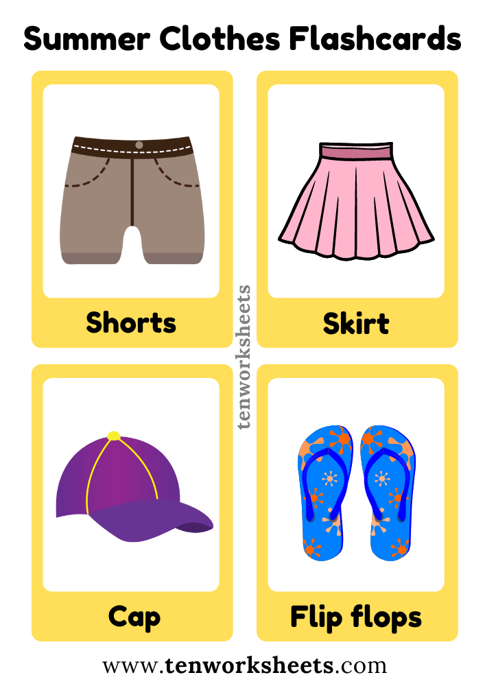 Ten worksheets
