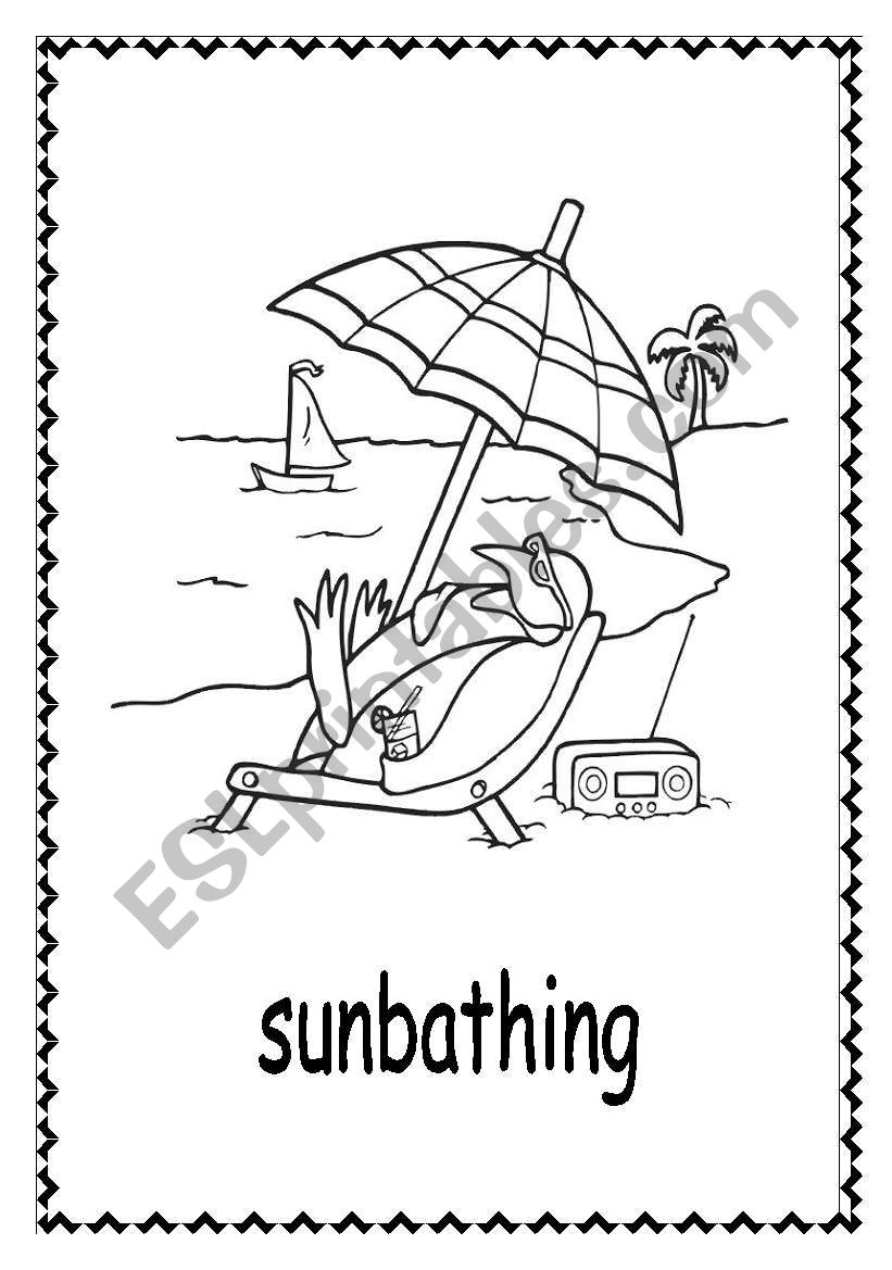 Summer on the beach flashcards