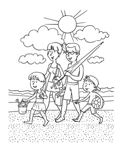Summer coloring pages