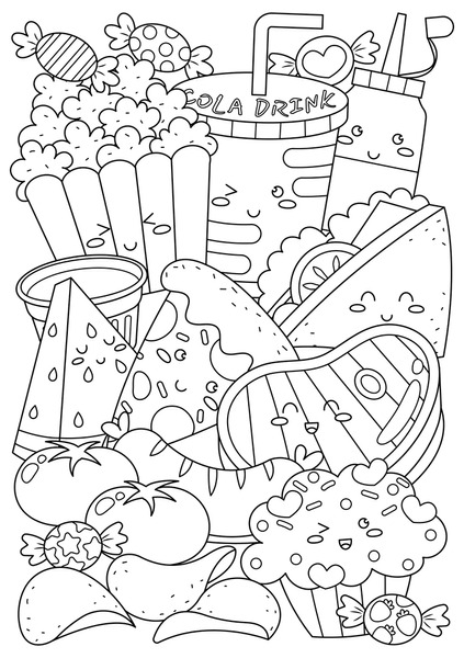 Thousand cartoon picture food royalty
