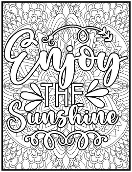 Happy summer coloring pages mindfulness summer coloring sheets quotes