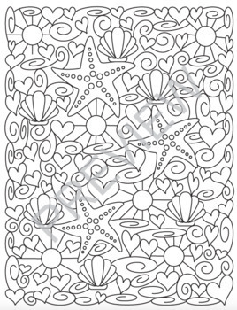Summer coloring pages by color with kona tpt