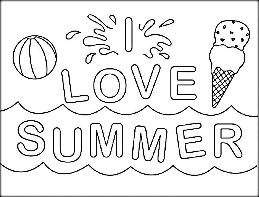 Summer coloring pages for kids print them all for free