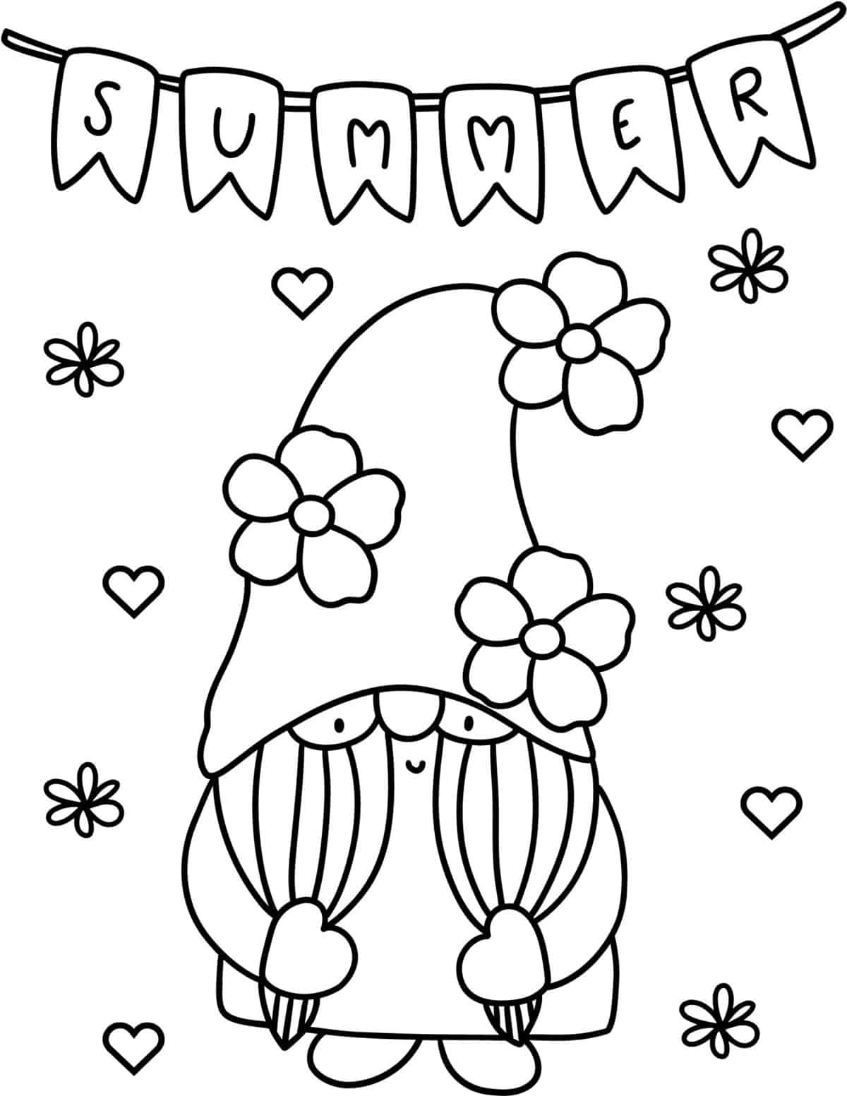 Free summer coloring pages for kids