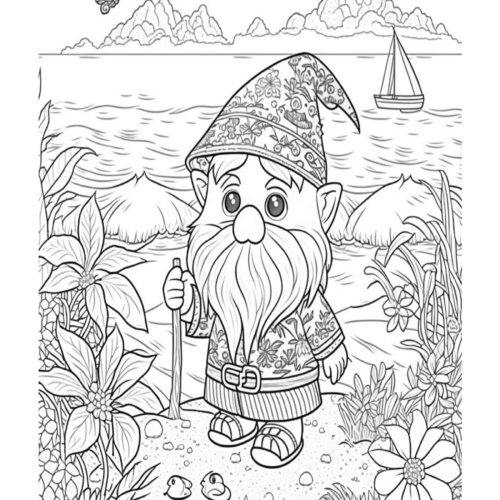 Get creative with summer gnome coloring pages made by teachers