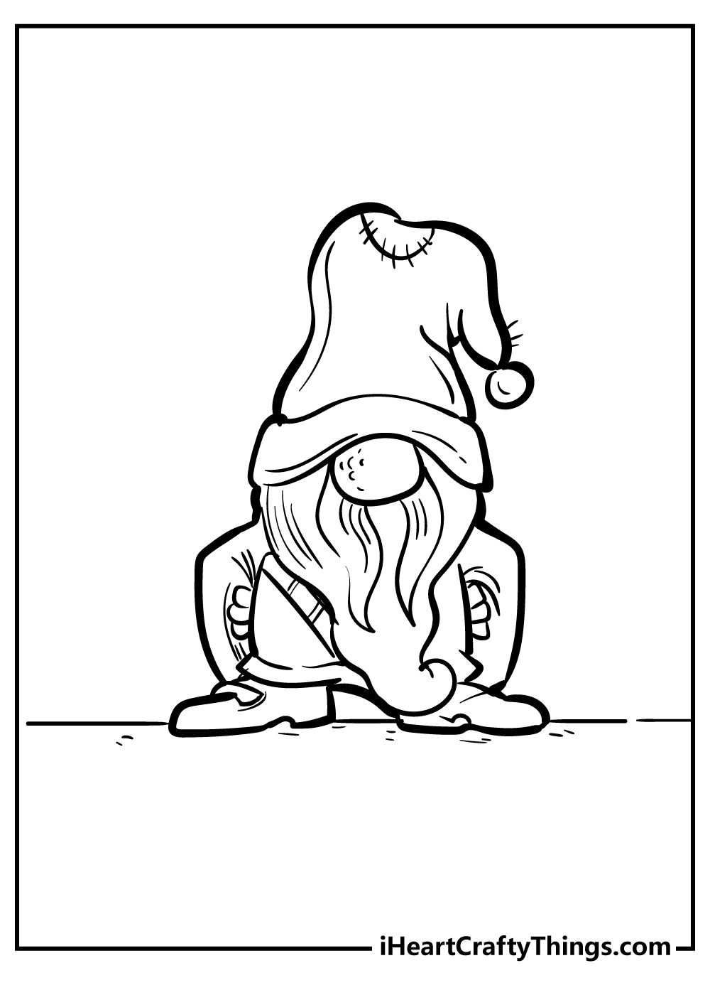 Gnomes coloring pages free printables
