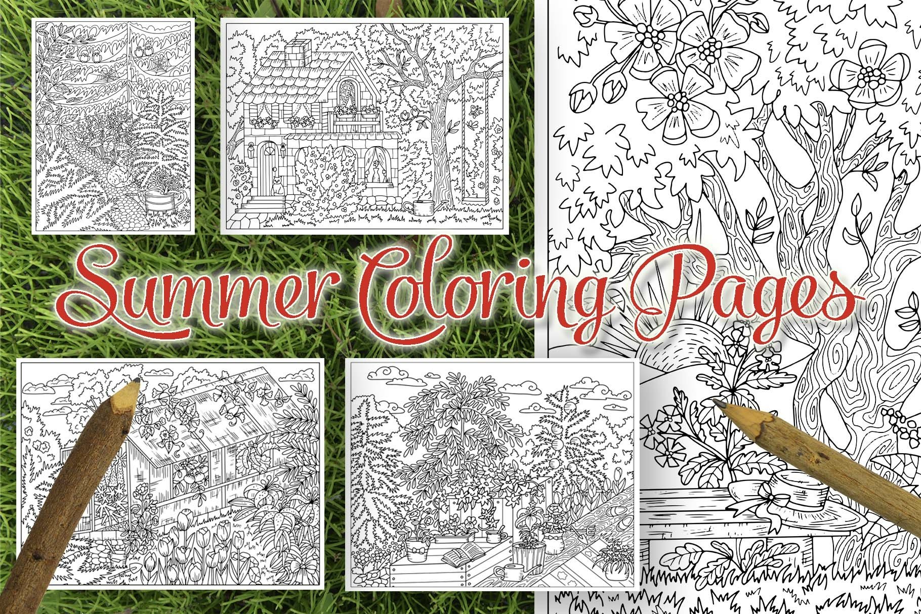 Summer coloring pages