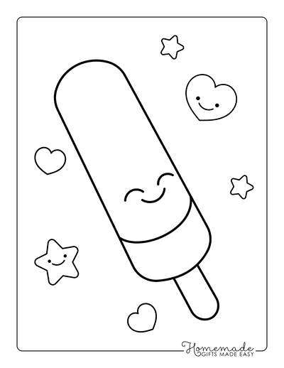 Free cute kawaii coloring pages for kids