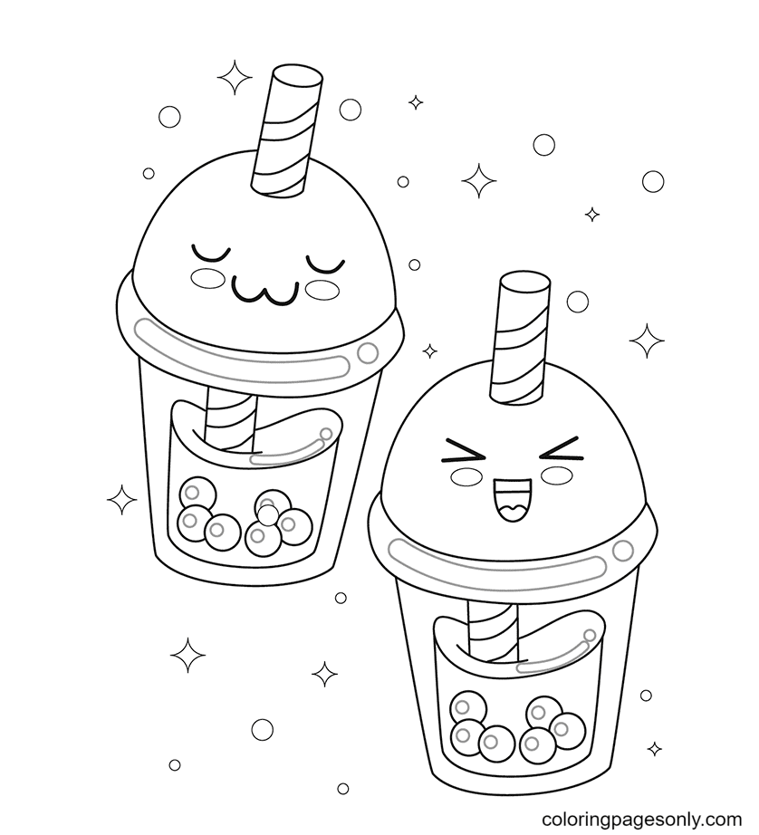 Kawaii coloring pages