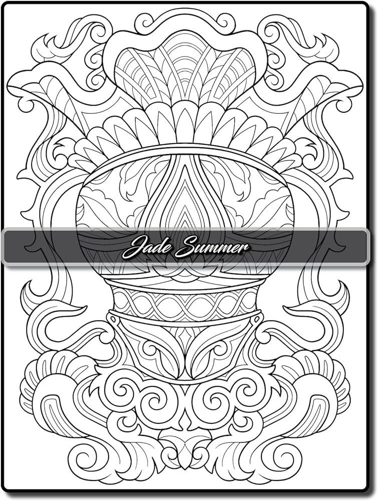 Elegant patterns coloring book for adults with mandala inspired designs for fun and relaxation summer jade joyce alexis books