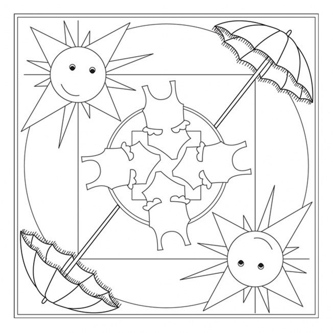 Summer mandala coloring page crafts and worksheets for preschooltoddler and kindergarten