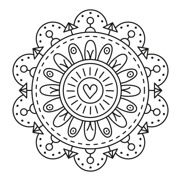 Premium vector summer mandala vector illustration