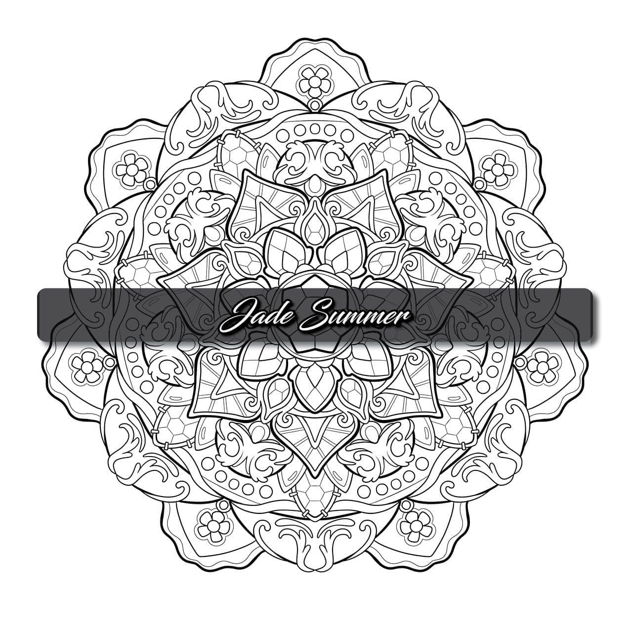 Mandalas coloring book jade summer