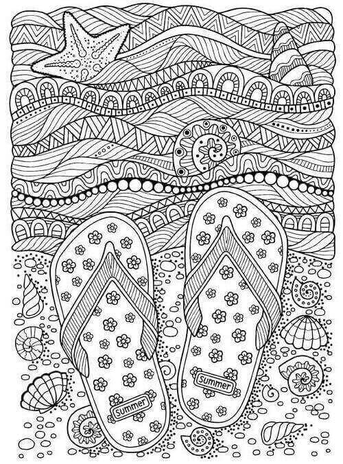 Enticing summer coloring pages for everyone in