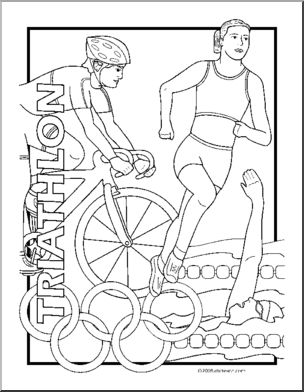 Coloring page summer olympics