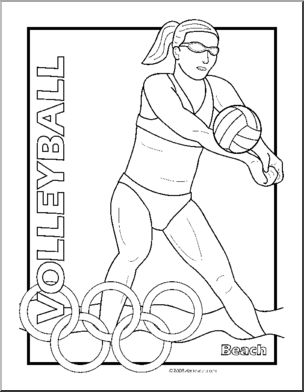 Coloring page summer olympics