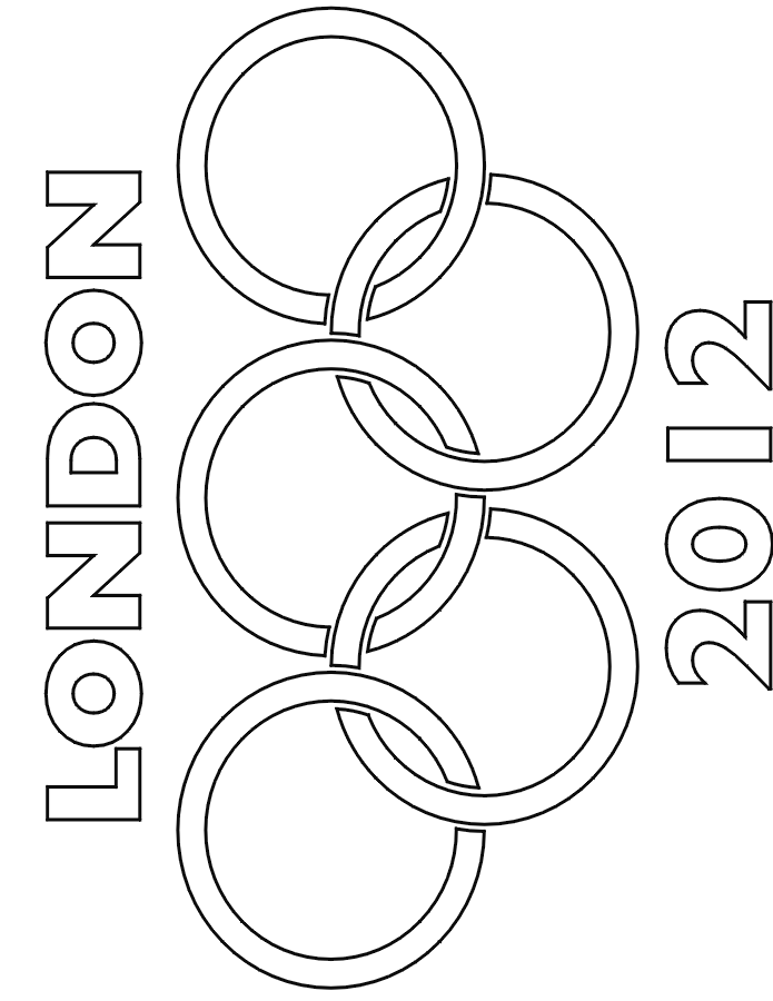 Summer olympics coloring page london