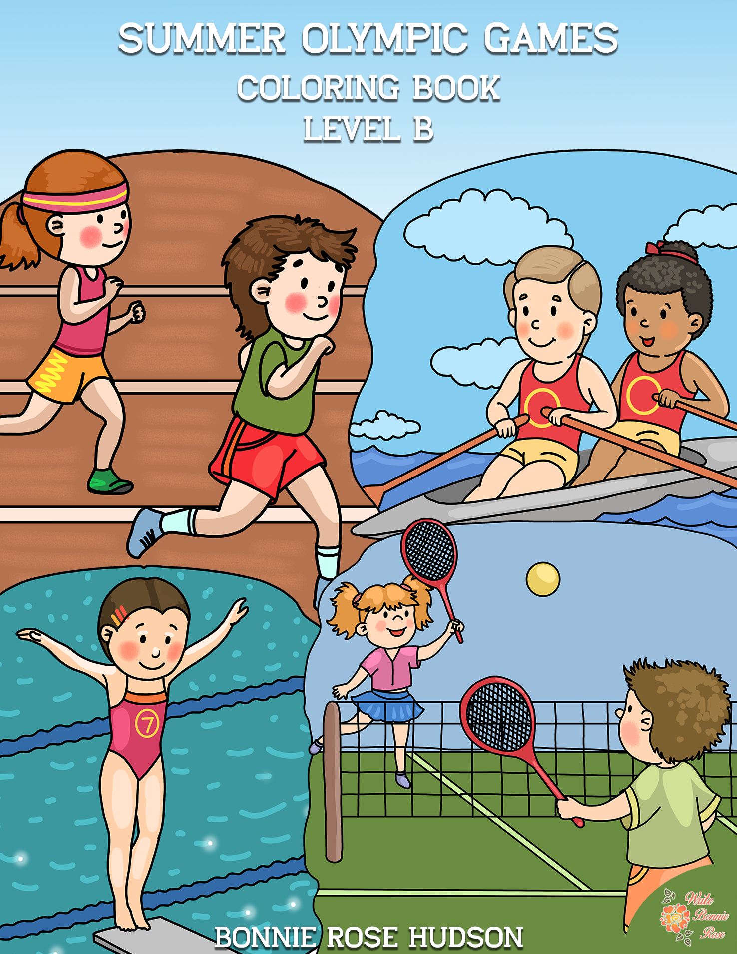 Summer olympic games coloring book