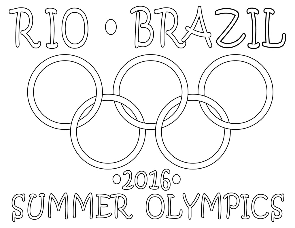 Printable olympic coloring pages â