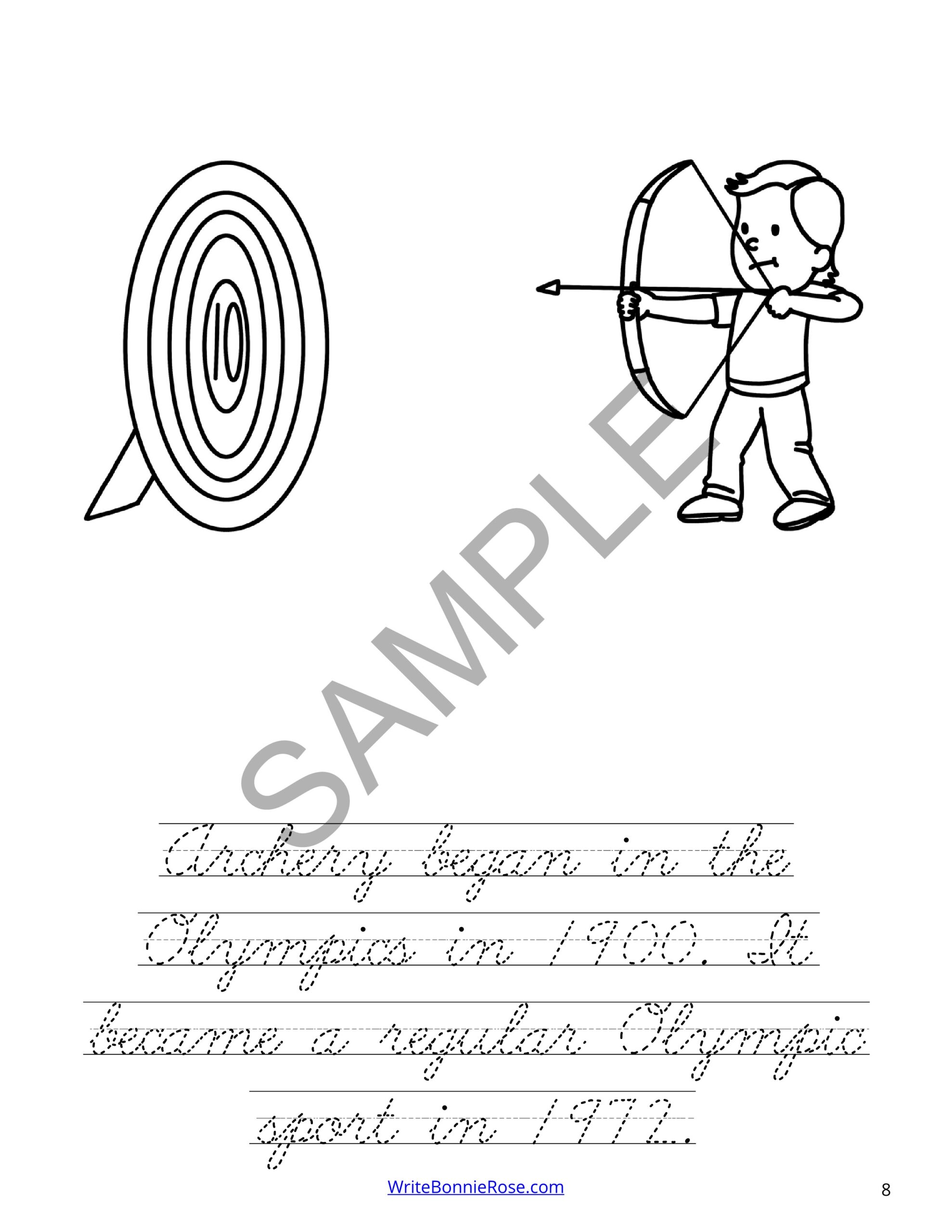 Summer olympic games coloring book