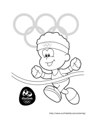 Finish line summer olympics coloring pages