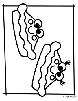 Picnic coloring pages booklet
