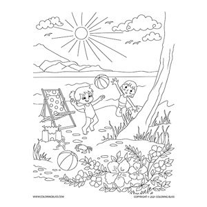 Summer picnic â children playing