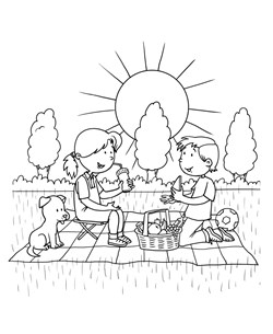 Spring coloring pages