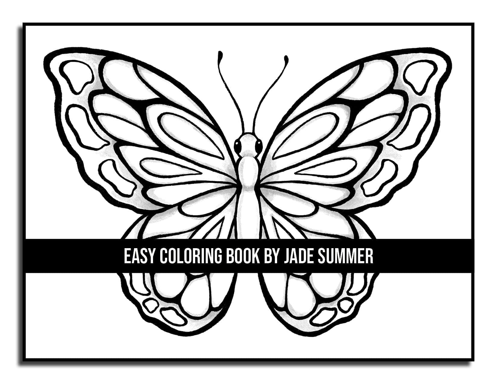 Easy coloring book jade summer