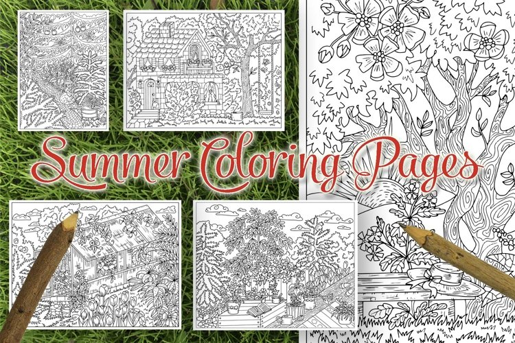 Summer coloring pages