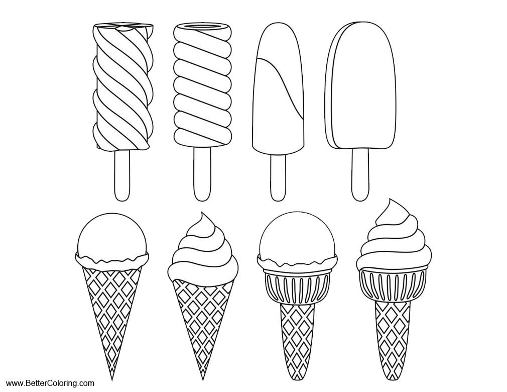 Ice cream loring pages loring pages lorings summer fun ice cream ne free printable