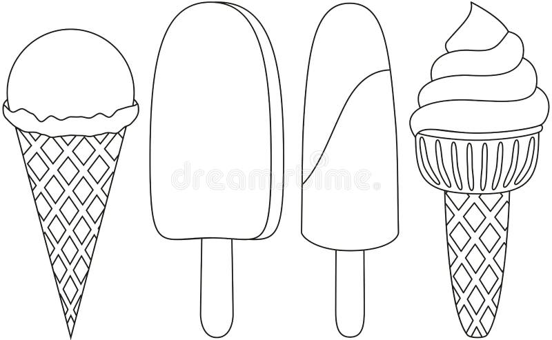 Popsicle coloring stock illustrations â popsicle coloring stock illustrations vectors clipart