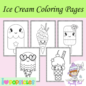 Summer coloring pages ice cream coloring sheets by spring girl